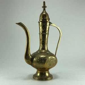 Vintage Brass ornate teapot beautifully detailed